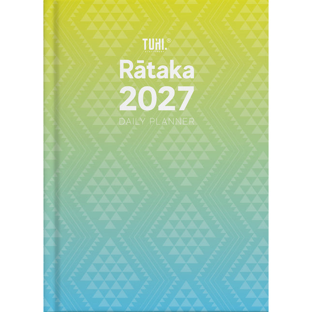 Tuhi Diary A4 - Day to View - Rataka Taniko - 2027
