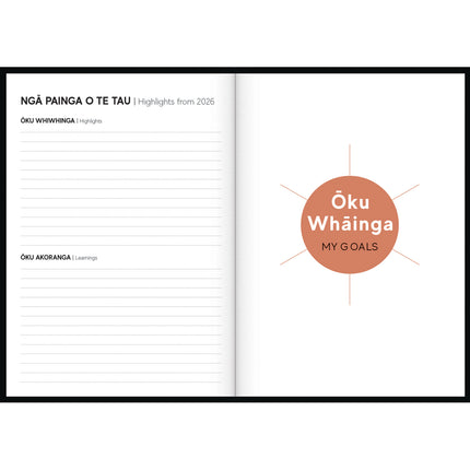 Tuhi Diary B5 - Day to View - Rataka Embrace Tupuna - 2027