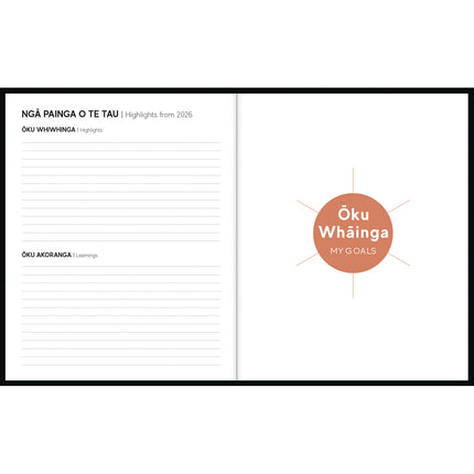 Tuhi Diary Planner - Month To View - Mahere a Marama Koru - 2027