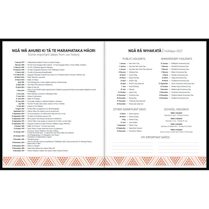 Tuhi Diary Planner - Month To View - Mahere a Marama Koru - 2027