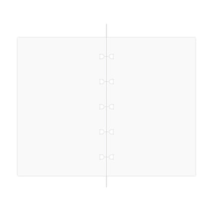 Filofax Refill - Pocket - Notebook - Notepaper Plain - White