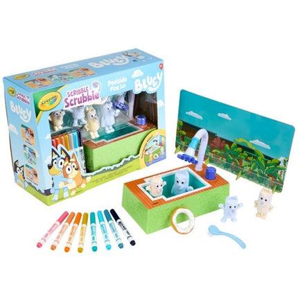 Crayola Scribble Scrubbie - Bluey Poolside Play Set