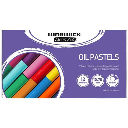 Warwick Oil Pastels Assorted Colours 12 Pack