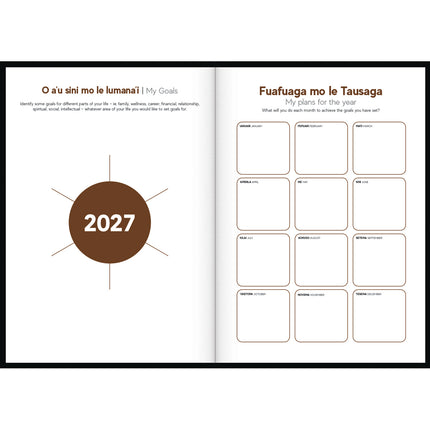 Tusi Diary B5 - Day to View - Samoan Fuafuaga - 2027