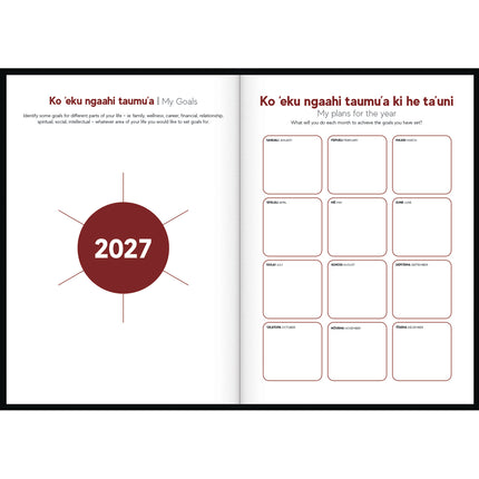 Tusi Diary B5 - Day to View - Tongan Palani Faka'aho - 2027