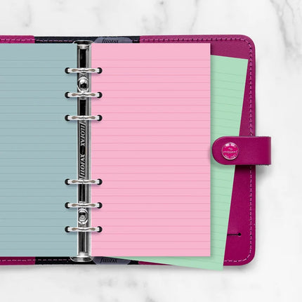 Filofax Organiser - Refill Personal - Notepaper Ruled Assorted Colours