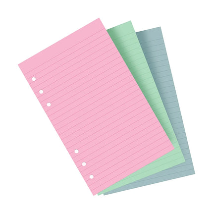 Filofax Organiser - Refill Personal - Notepaper Ruled Assorted Colours