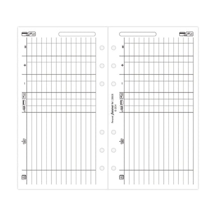 Filofax Organiser - Refill Personal - Finances
