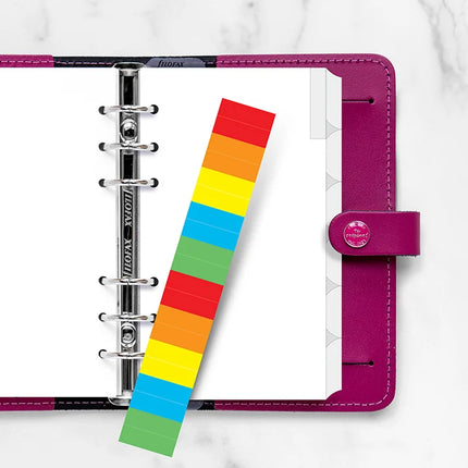 Filofax Organiser - Refill Personal - Index Blank 6 Tabs - Multi-Coloured