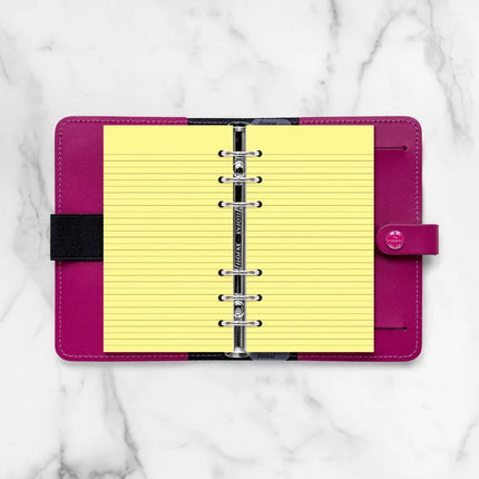 Filofax Organiser - Refill Personal - Notepad Ruled - Yellow