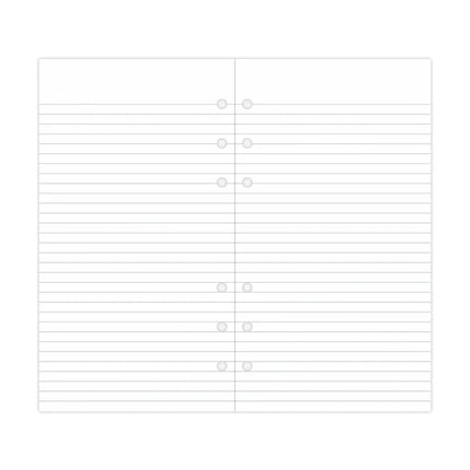 Filofax Organiser - Refill Personal - Notepad Ruled - White