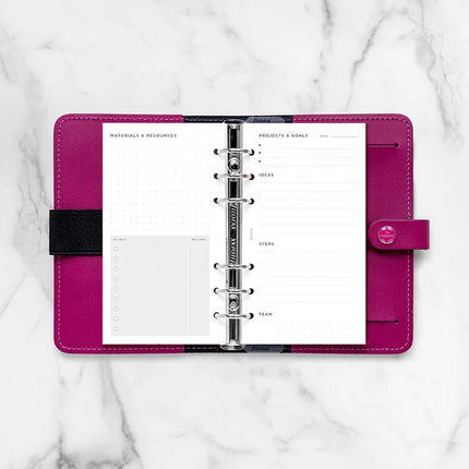 Filofax Organiser - Refill Personal - Project Management