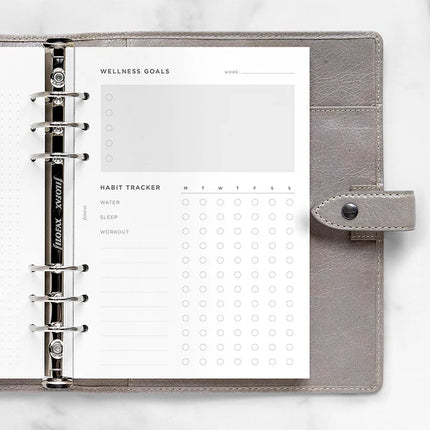 Filofax Organiser - Refill A5 - Wellness Tracker