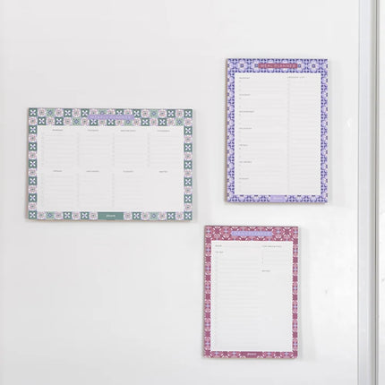 Filofax Notepad - Weekly Planner (with magnet) - Mediterranean