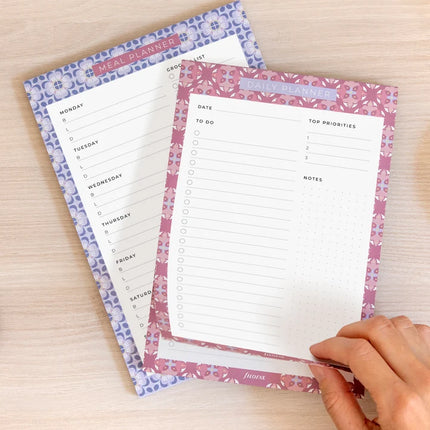 Filofax Notepad - Daily Planner (with magnet) - Mediterranean