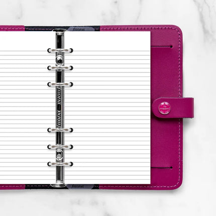 Filofax Refill - Personal - Notepaper Bulk Pack Ruled - White