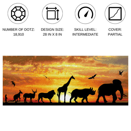 Diamond Dotz Diamond Kit - African Sky