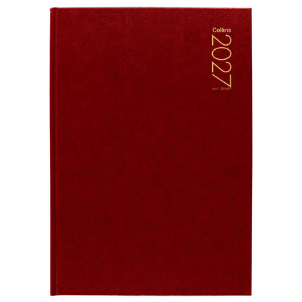 Collins Diary A4 Red - Day to View - 2027
