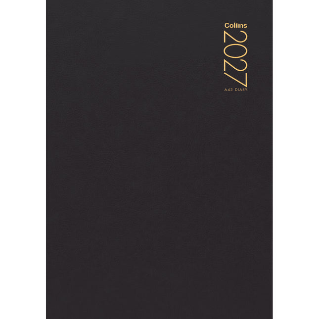 Collins Diary A4 Black - Week to View - 2027