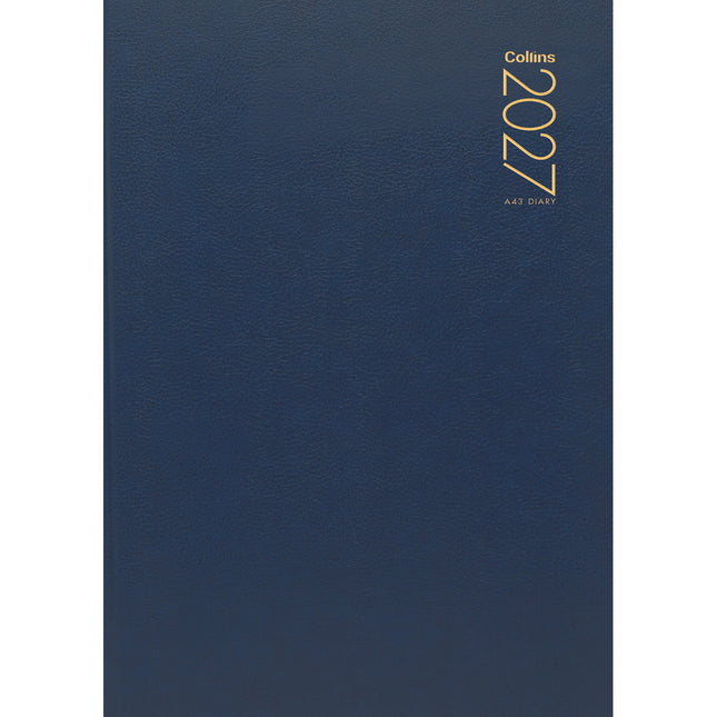 Collins Diary A4 Navy - Week to View - 2027
