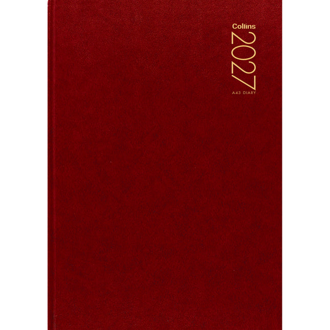 Collins Diary A4 Red - Week to View - 2027