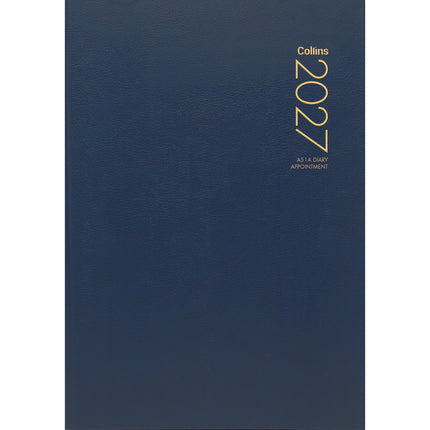 Collins Diary A5 Navy Appointment - Day to View - 2027