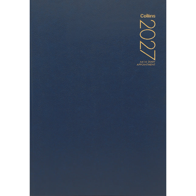 Collins Diary A4 Navy - Appointment - 2027