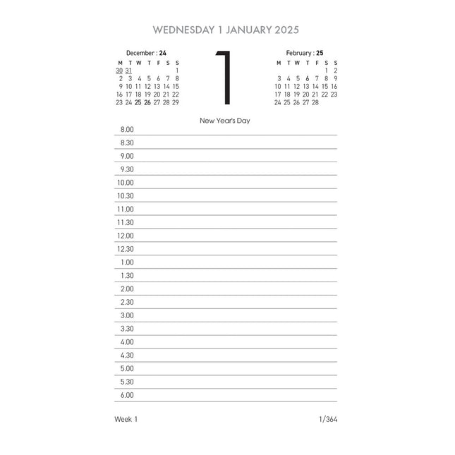 Collins Calendar 13E - Refill Side Opening - 2027