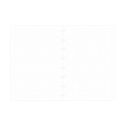 Filofax Refill - A5 - Notebook - Notepaper Dotted - White