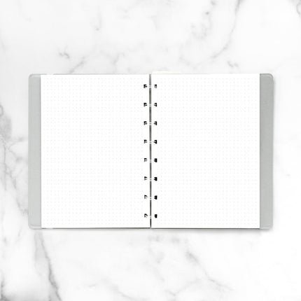 Filofax Notebook Refill - A5 Notepaper - Dotted White