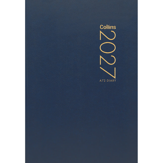 Collins Diary A7 - 2 Days to View - Navy 2027