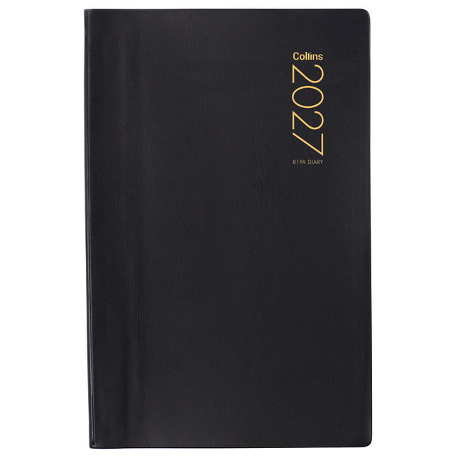 Collins Diary 8x5" - Day to View - Black - 2027