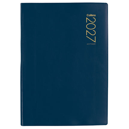Collins Diary A5 - Day to View - Navy - 2027