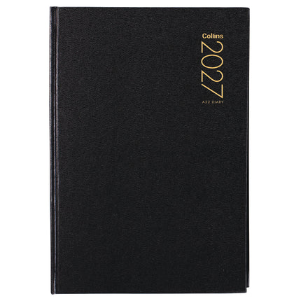 Collins Diary A5 - 2 Day to View - Black - 2027