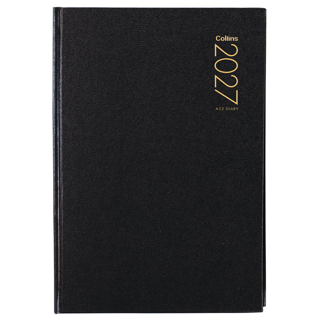 Collins Diary A5 - 2 Day to View - Black - 2027