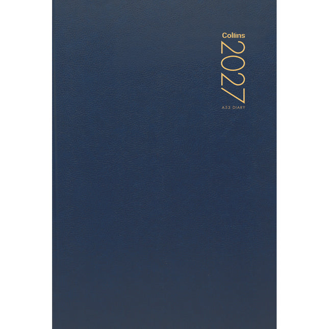 Collins Diary A5 - Week to View - Navy - 2027