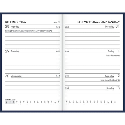 Collins Diary A7 - Week to View - Navy 2027