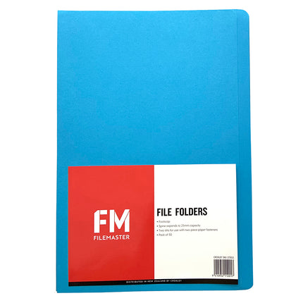 File Master File Folders Foolscap Coloured  - Pack of 50