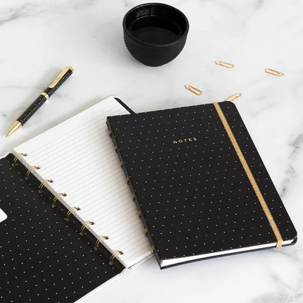Filofax Notebook - A5 - Moonlight Black