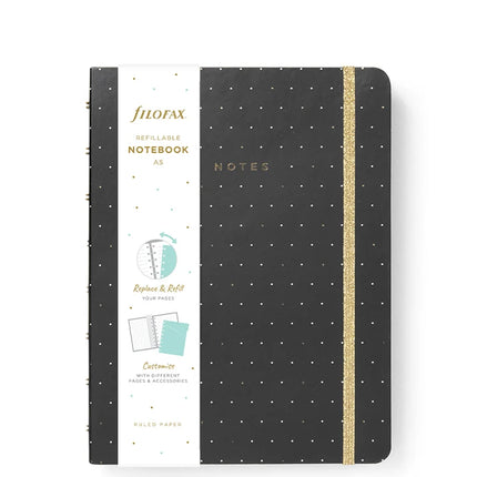 Filofax Notebook - A5 - Moonlight - Black