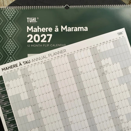 Tuhi Calendar - Month to View - Maori A2 - 2027