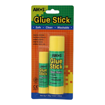 Amos Glue Stick 35gm + 8gm Multipack