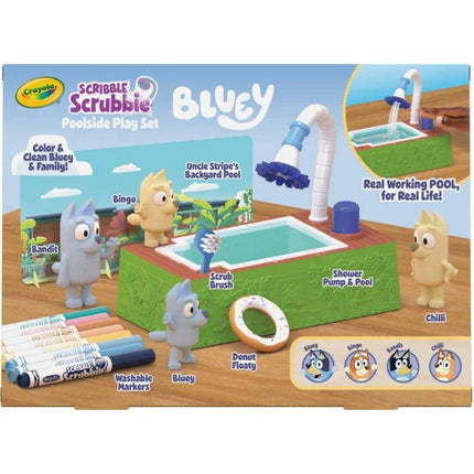 Crayola Scribble Scrubbie - Bluey Poolside Play Set