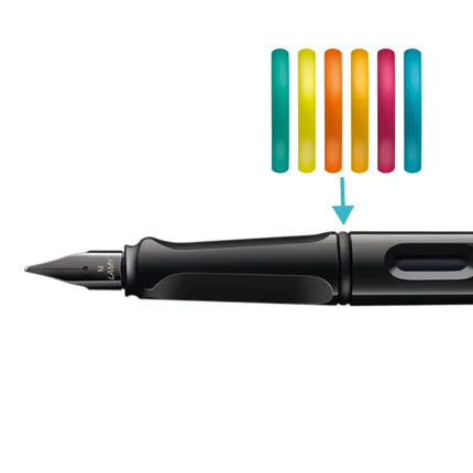 Lamy Safari Fountain Pen in Gift Box - All Black Multi