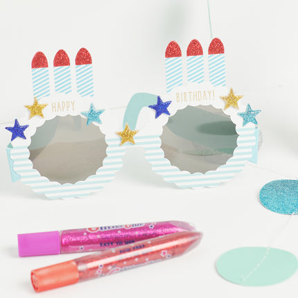 Amos Glitter Glue Neon Colours - Pack of 5