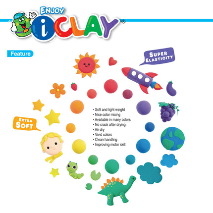 Amos i-Clay Modelling Clay Kit with Tools