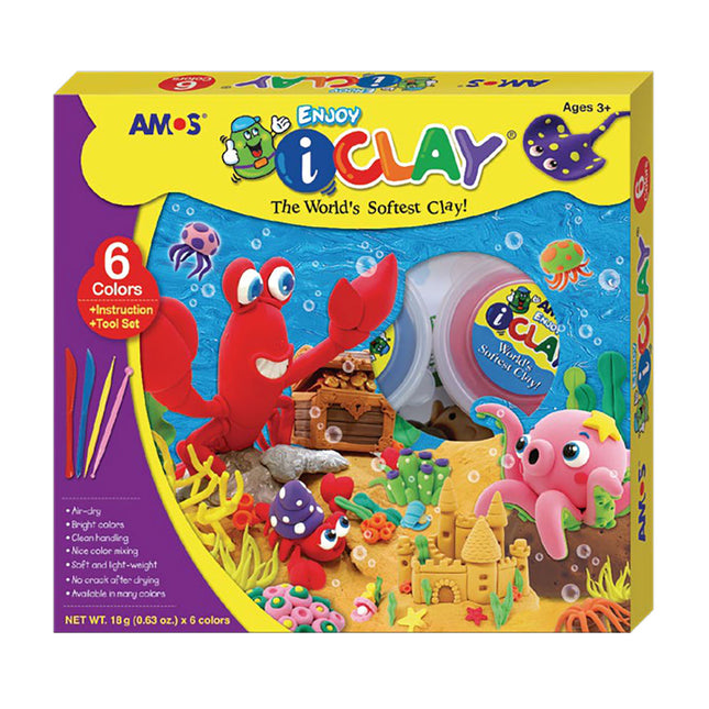 Amos i-Clay Modelling Clay Kit with Tools