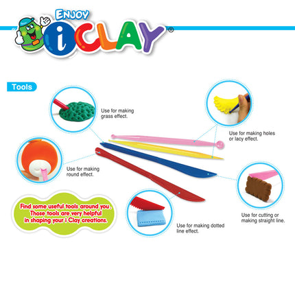 Amos i-Clay Modelling Clay Kit with Tools