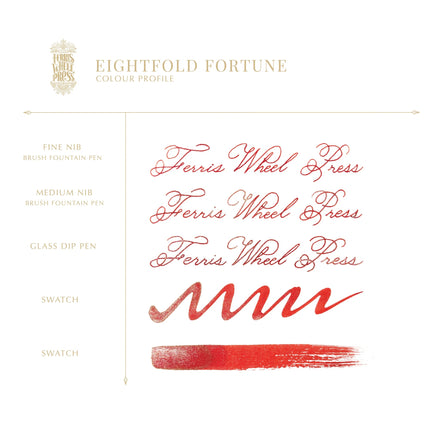 Ferris Wheel Press Fountain Pen Ink Fete Chinoise - Eightfold Fortune