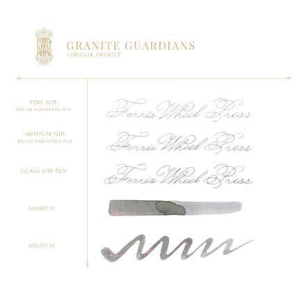 Ferris Wheel Press Fountain Pen Ink Ferritales - Granite Guardians